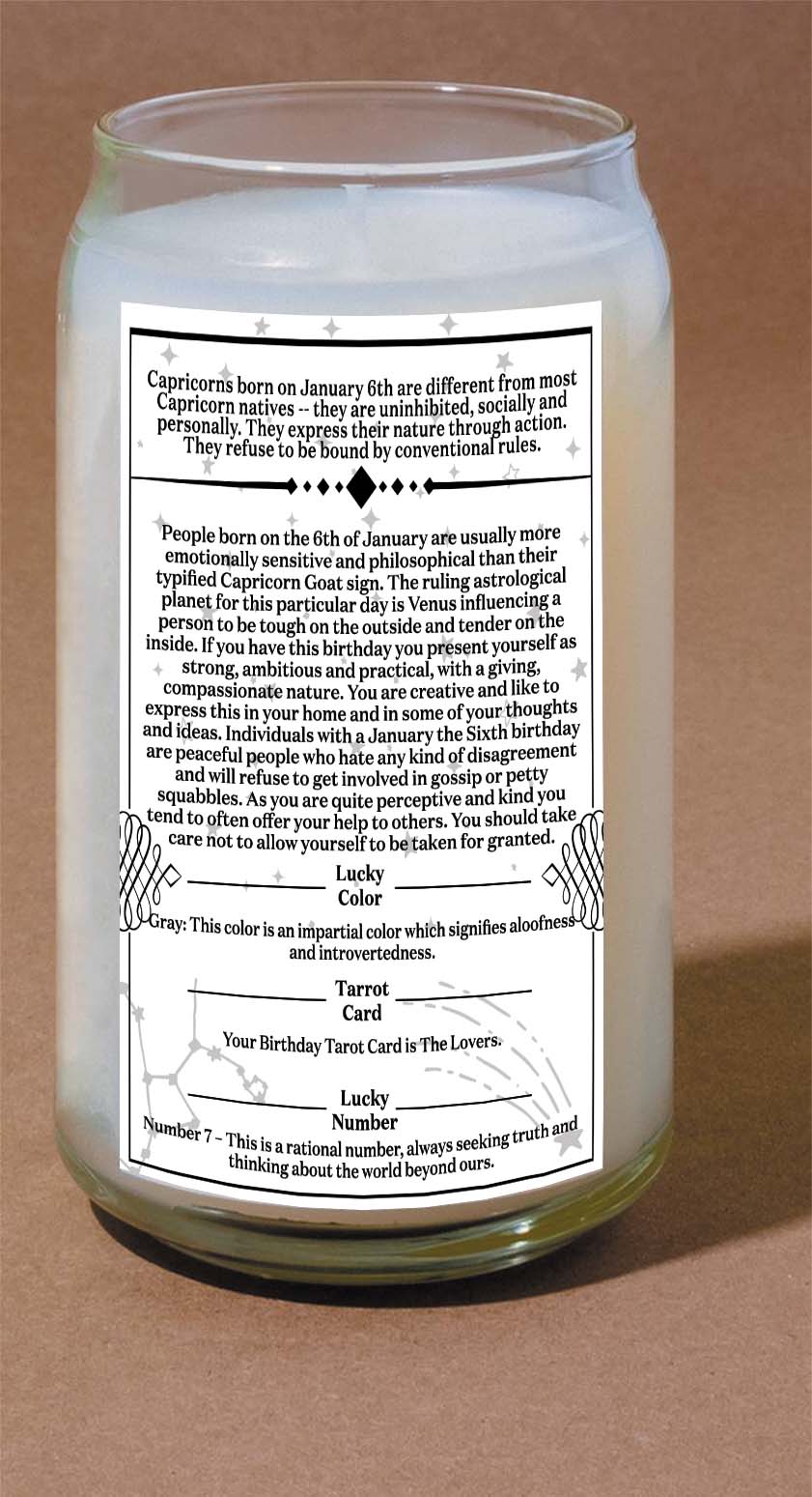 January Sixth Candle